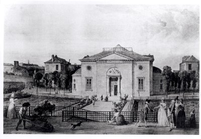 Jardin des Plantesin suuri amfiteatteri Pariisissa vuonna 1794, E.T. Hamyn teoksesta "Le Museum d