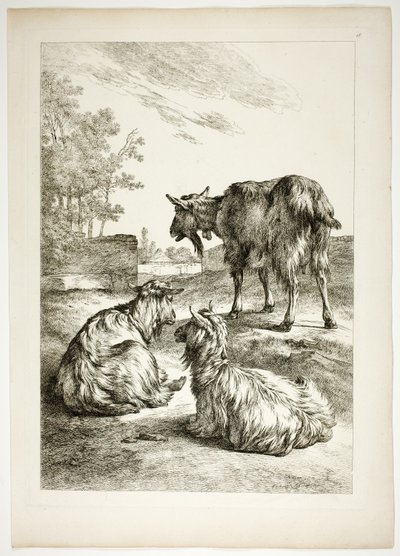 Levy 18/38 teoksesta Oeuvres de J. B. Huet tekijältä Jean Baptiste Huet