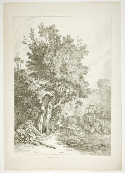 Levy 5/38 teoksesta Oeuvres de J. B. Huet tekijältä Jean Baptiste Huet