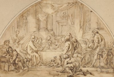 Tutkimus viimeistä ehtoollista varten, n. 1792 tekijältä Jean Baptiste Huet
