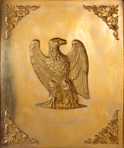 Keisarillisen kotkan koristeltu kansi, keisari Napoleon I:n (1769-1821) symboli, toteuttaja Jean Baptiste Isabey (1767-1855) 1814 Yksityinen kokoelma tekijältä Jean Baptiste Isabey