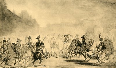 "Revue du Quintidi", 1800 tai 1801, 1921 tekijältä Jean Baptiste Isabey