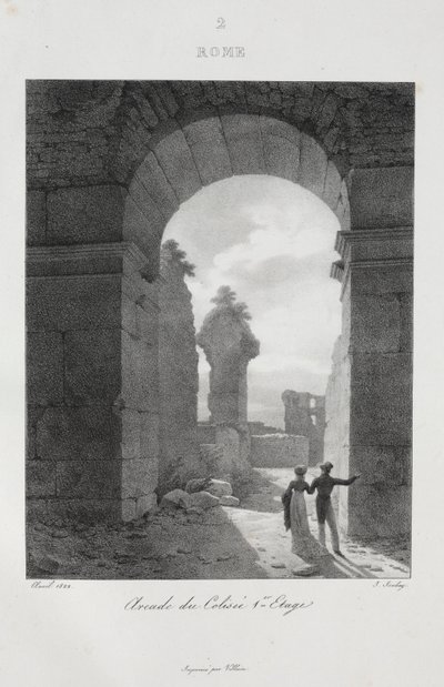 Matka Italiaan 1822, 1833. tekijältä Jean Baptiste Isabey