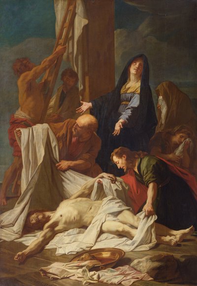 Kristuksen laskeutuminen ristiltä tekijältä Jean Baptiste Jouvenet