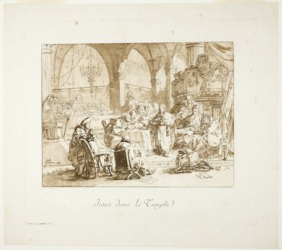 Jeesus temppelissä tekijältä Jean Baptiste Le Prince