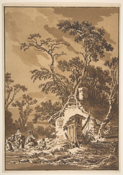 The Washerwomen The Washers, 1771. tekijältä Jean Baptiste Le Prince