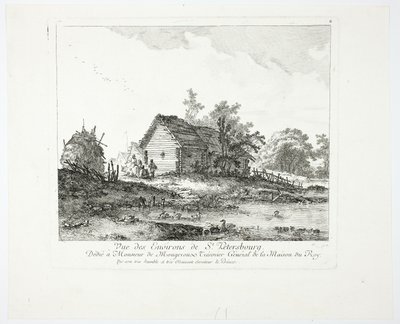 Näkymä lähellä Pietaria tekijältä Jean Baptiste Le Prince