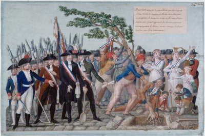 Vapaudenpuu 1789, n. 1790. tekijältä Jean Baptiste Lesueur