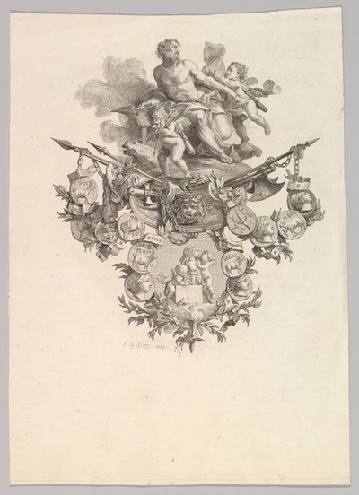 Vinjetti Hephaistoksen ja Putin kanssa, 1779. tekijältä Jean Baptiste Marie Huet