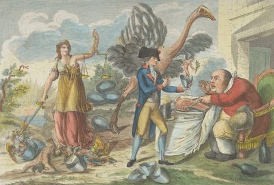 Thermidorin yhdeksäs tai englantilainen yllätys..., 1795. tekijältä Jean Baptiste Marie Louvion
