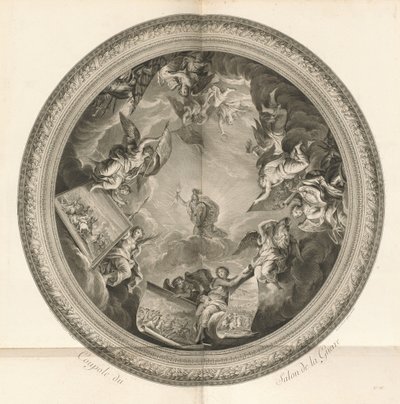 Salon de la Guerren kupoli (sotasalon kupoli) [pl. 35] tekijältä Jean Baptiste Masse
