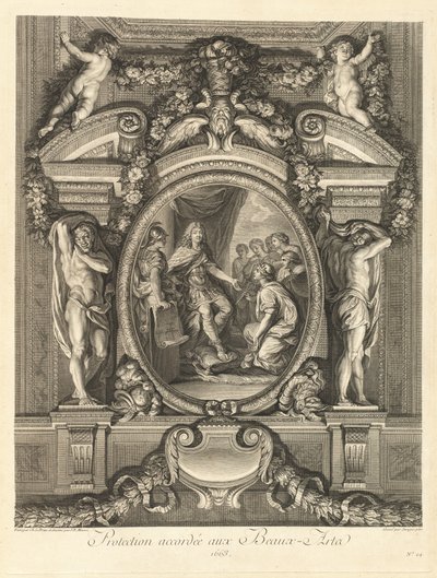 Kuvataiteelle myönnetty suoja 1663 [pl. 24] tekijältä Jean Baptiste Masse