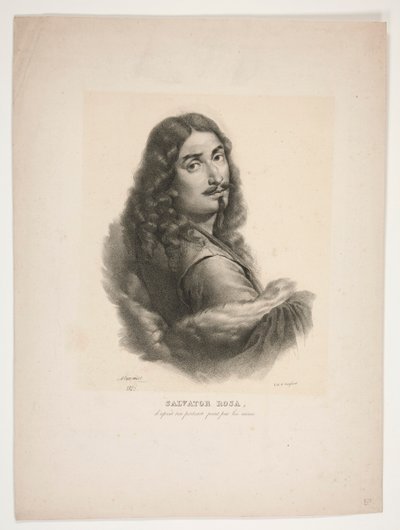 Salvator Rosan muotokuva tekijältä Jean Baptiste Mauzaisse