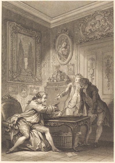 Lumottu kuppi tekijältä Jean Baptiste Michel Dupreel after Jean Honoré Fragonard