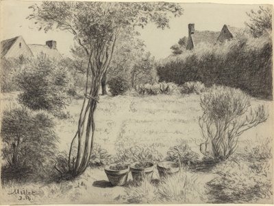 Aurinkoinen puutarha tekijältä Jean Baptiste Millet