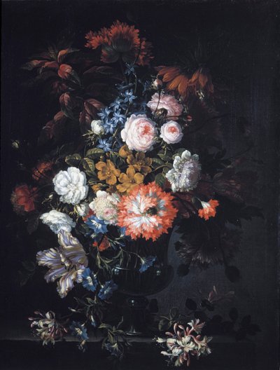 Asetelma kukkien kanssa tekijältä Jean-Baptiste Monnoyer