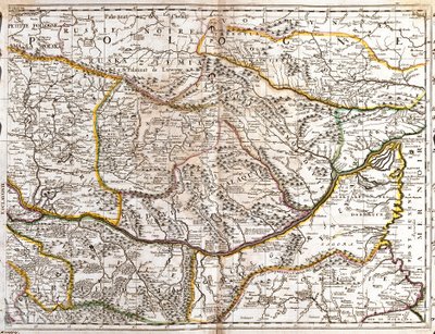 Kartta Moravian Wallachia (Tšekki) (kaiverrus tekijältä Jean Baptiste Nolin