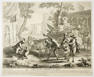 Koomikkojen saapuminen tekijältä Jean Baptiste Oudry