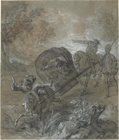 La Rancune paareilla, ammuttu suotoon tekijältä Jean Baptiste Oudry