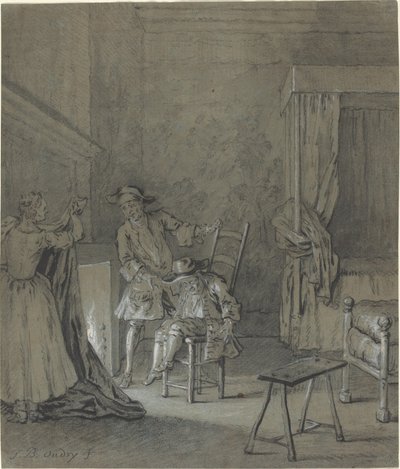 Ragotin päihtynyt La Rancunesta tekijältä Jean Baptiste Oudry