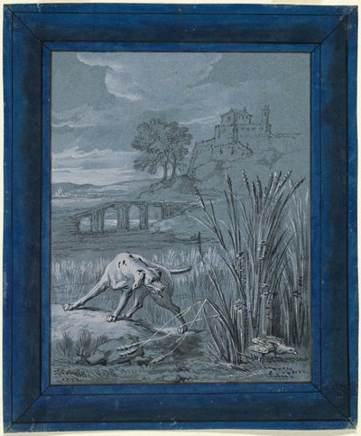 Partridge pelastaa nuorensa tekijältä Jean Baptiste Oudry