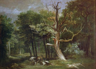 Susimetsästys Saint-Germainin metsässä, 1748 tekijältä Jean Baptiste Oudry