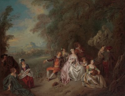 Maakonsertti, n. 1734. tekijältä Jean Baptiste Pater