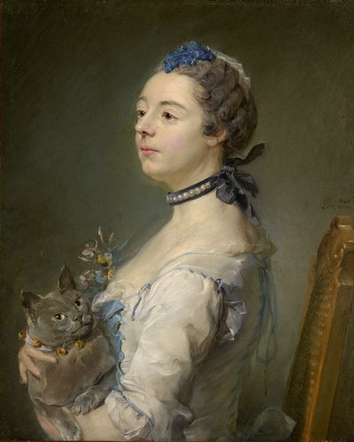 Magdaleine Pinceloup de la Grange, o.s. de Parseval. tekijältä Jean Baptiste Perronneau