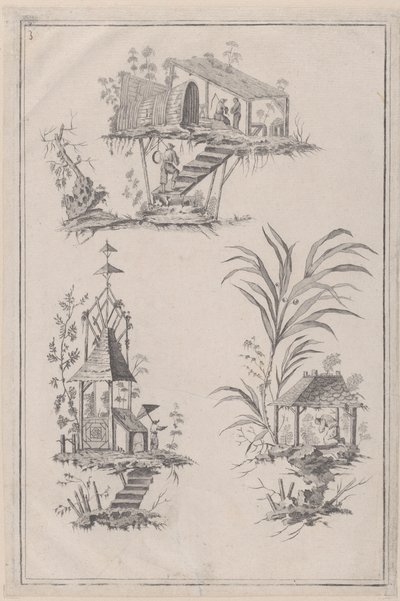 Chinoiserie Ornaments, n. 1760-85. tekijältä Jean Baptiste Pillement
