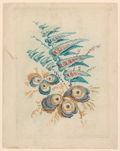 Nouvelle Suitete de Cahiers de Fleurs Idéalesin upea kukka-aihe tekijältä Jean Baptiste Pillement