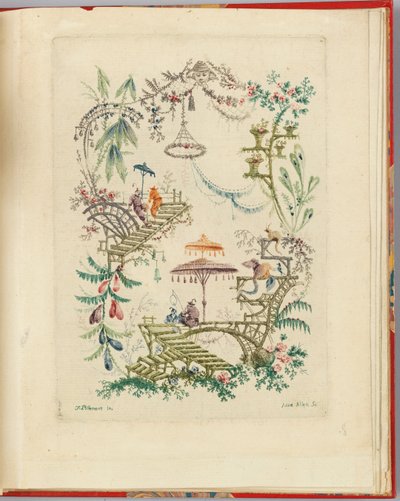 Ornamenttikuvio kirjasta "Nouvelle suite de cahiers chinois a l