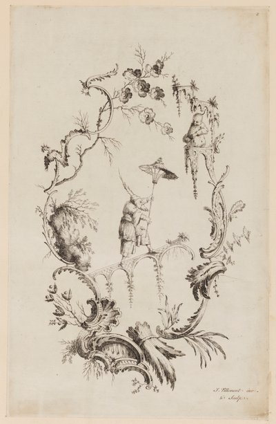 Levy 2, kirjasta "A New Book of Chinese Ornaments" tekijältä Jean Baptiste Pillement