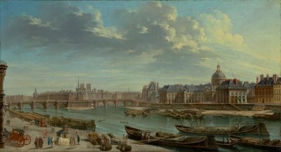 Näkymä Pariisista ja Ile de la Citén saaresta, 1763 tekijältä Jean Baptiste Raguenet