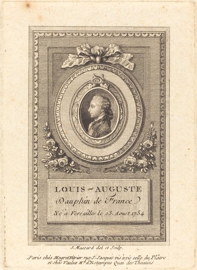 Louis-Auguste, Dauphin Ranskasta tekijältä Jean Baptiste Raphael Urbain Massard
