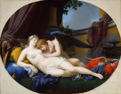 Cupid and Psyche, 1828. tekijältä Jean Baptiste Regnault