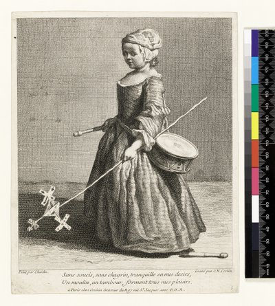 Nuori sotilas, kaiverrus Charles Nicolas Cochin I (1688-1754) 1738 (etsaus ja kaiverrus) tekijältä Jean Baptiste Simeon (after) Chardin