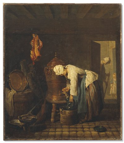 Ranskalainen:  La fontaine
Saksa: Der Brunnen tekijältä Jean-Baptiste Simeon Chardin