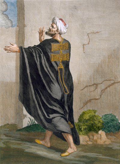 Berberi, levy 95 Charles de Ferriolin kokoelmasta "Sata vedosta, jotka edustavat Levantin eri kansakuntia", kaiverrus B. Baron, 1707-08 tekijältä Jean Baptiste Vanmour