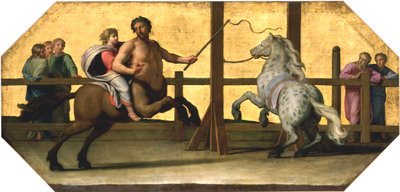 Akilleuksen koulutus: Ratsastustunti, 1600-luku tekijältä Jean Baptiste de Champaigne