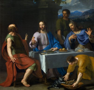 Ehtoollinen Emmauksessa tekijältä Jean Baptiste de Champaigne