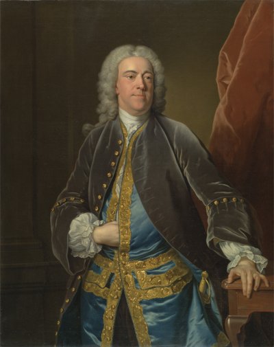 The Right Honorable Stephen Poyntz, Midgeham, Berkshire, n. 1740 (öljy kankaalle) tekijältä Jean Baptiste van Loo