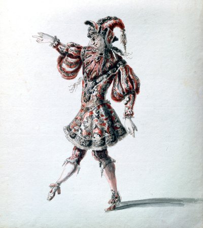 "Lumottu sankari", c1684 tekijältä Jean Berain, Jean Baptiste Lully