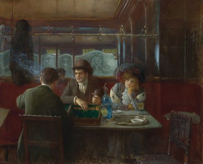 Beraud, Jean Backgammon kahvilassa tekijältä Jean Beraud