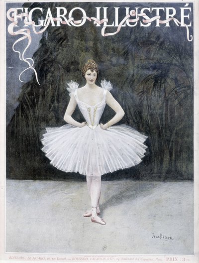 Oopperan tanssija - piirustus Jean Beraud (1849 - 1935), "Figaro Illustré" tekijältä Jean Beraud