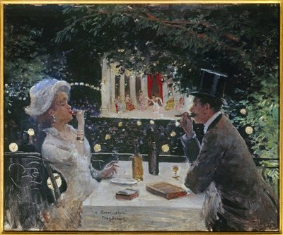 Illallinen Ambassadorissa. Jean Beraud
