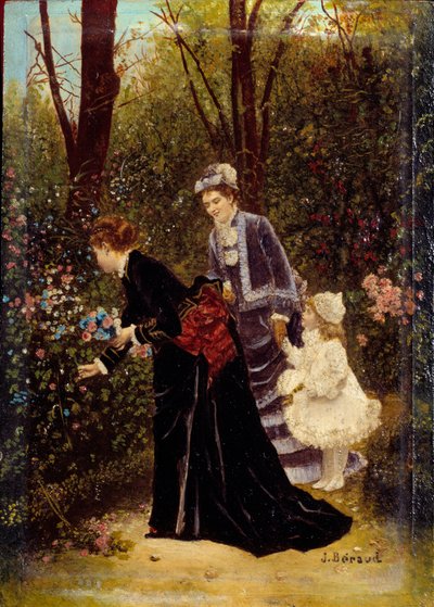 Puutarhassa. Jean Beraud