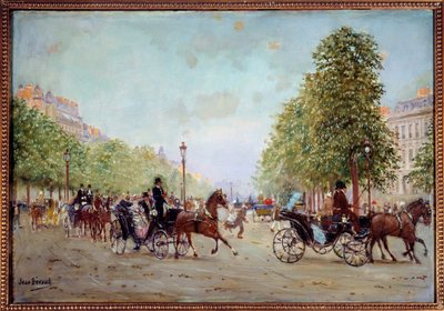 La promenade aux Champs-Elysees Jean Beraud