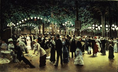 Yleisöjuhla, 1880 tekijältä Jean Beraud