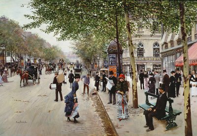 Pariisin katukuva tekijältä Jean Beraud