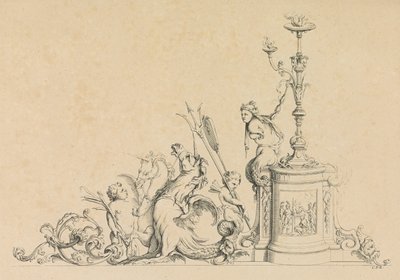 Arabesque-malleja moneen käyttöön Keksijä J.B. Toro, 1716, 1716. tekijältä Jean Bernard Toro